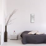 Flecked Clock // White (6"W x 16"H x 1"D)