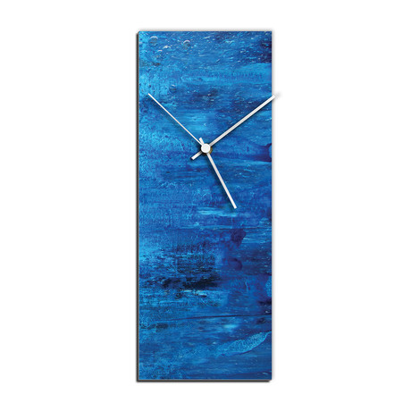 City Blue V2 Clock (6"W x 16"H x 1"D)