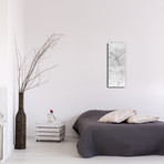 Flecked Clock // White (6"W x 16"H x 1"D)
