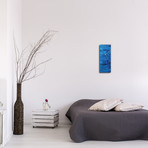 City Blue V2 Clock (6"W x 16"H x 1"D)