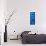 City Blue V2 Clock (6"W x 16"H x 1"D)
