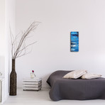 City Blue V1 Clock (6"W x 16"H x 1"D)