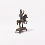 Ancient Celtic Bronze Horseman Figurine // 2nd-1st Century BC