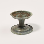 Excellent Roman Bronze Footed Dish