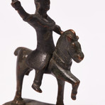 Ancient Celtic Bronze Horseman Figurine // 2nd-1st Century BC