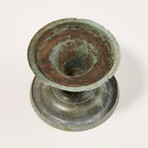 Excellent Roman Bronze Footed Dish