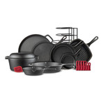 Cast Iron Cookware + Organizer // 17-Piece Set