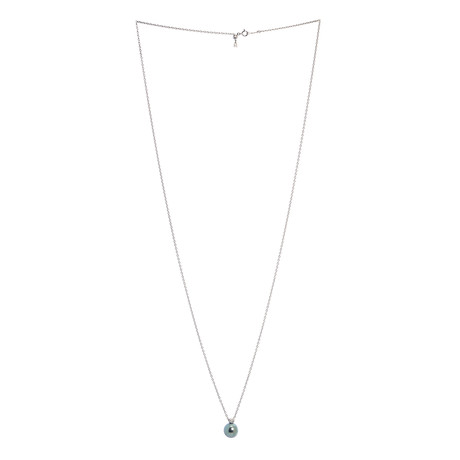 Mikimoto 18k White Gold Diamond + South Sea Pearl Necklace II // Store Display