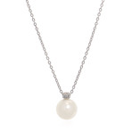 Mikimoto 18k White Gold Diamond + South Sea Pearl Necklace I // Store Display