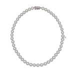 Mikimoto 18k White Gold Akoya Pearl Necklace VIII // Store Display