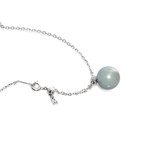 Mikimoto 18k White Gold Diamond + South Sea Pearl Necklace II // Store Display