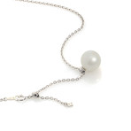 Mikimoto 18k White Gold Diamond + South Sea Pearl Necklace I // Store Display