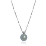 Mikimoto 18k White Gold Diamond + South Sea Pearl Necklace II // Store Display