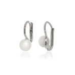 Mikimoto 18k White Gold Akoya Pearl Earrings II // Store Display