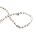 Mikimoto 18k White Gold Akoya Pearl Necklace VI // Store Display