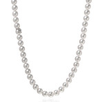 Mikimoto 18k White Gold Akoya Pearl Necklace V // Store Display