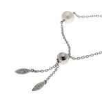 Mikimoto Station 18k Gold Diamond + Akoya Pearl Bracelet // Store Display