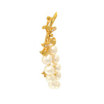 Mikimoto 18k Yellow Gold Diamond + Akoya Pearl Pendant // Store Display