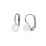 Mikimoto 18k White Gold Akoya Pearl Earrings II // Store Display