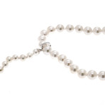 Mikimoto 18k White Gold Akoya Pearl Necklace I // Store Display