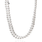 Mikimoto 18k White Gold Akoya Pearl Necklace IV // Store Display