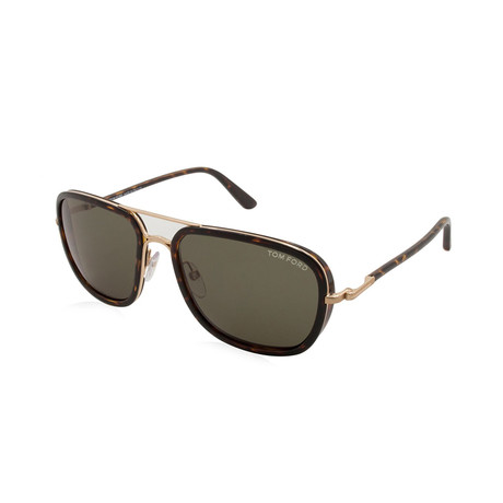 Men's Riccardo Sunglasses // Havana + Gold