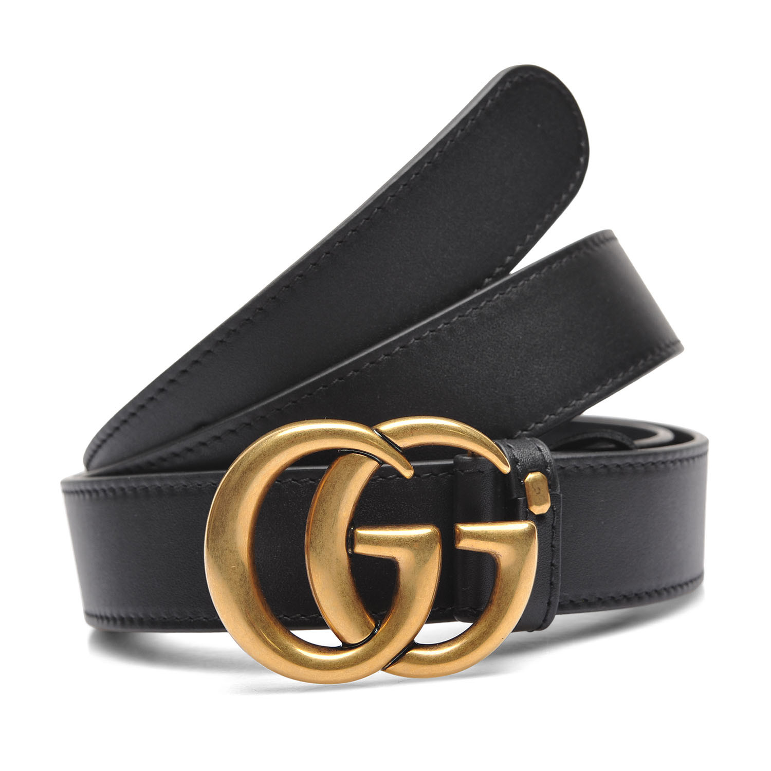 gucci belt gold black
