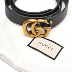 Gucci Belt // Black + Gold (44")