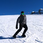 Snowfeet X // Short Mini Skis (Black)