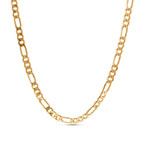 Figaro Chain Necklace // 1.8mm // Yellow Gold Plated Brass (16")
