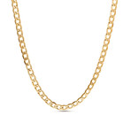 Curb Chain Necklace // 1.8mm // Yellow Gold Plated Brass (16")