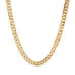 Miami Cuban Chain Necklace // 2.3mm // Yellow Gold Plated Brass (16")
