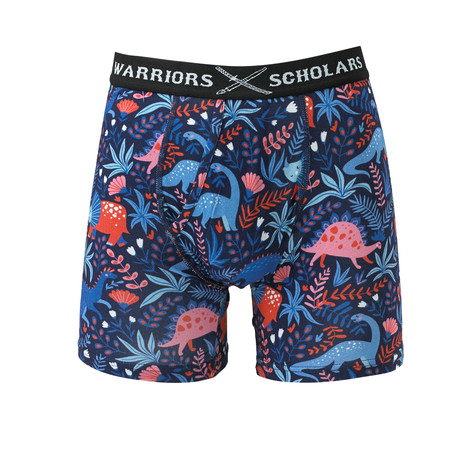 Dino Softer Than Cotton Boxer Brief // Blue (S)