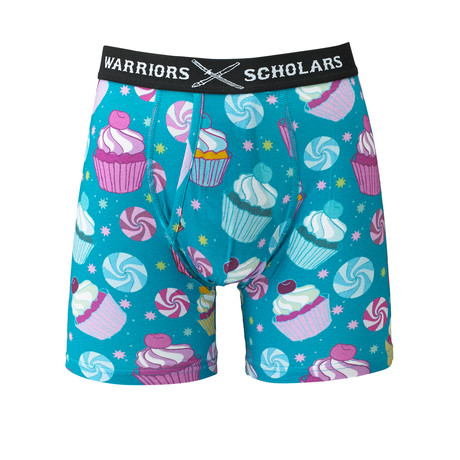 Cupcake Softer Than Cotton Boxer Brief // Blue (S)