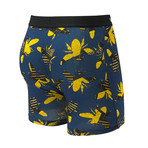 Busy Bee Softer Than Cotton Boxer Brief // Blue + Yellow (S)