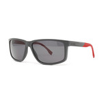 Men's 833S Polarized Sunglasses // Dark Gray + Carbon Red