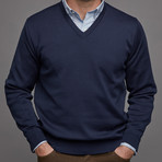 V-Neck Sweater // Light Navy (M)