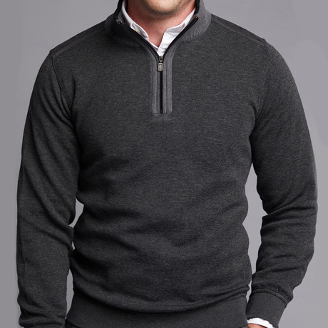 Quarter Zip Sweater // Gray (M)