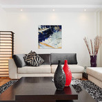 Blue Web // Pol Ledent (26"W x 26"H x 1.5"D)