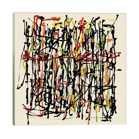 Pollock Wink // Angel Estevez (26"W x 26"H x 1.5"D)