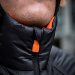 Scranton Jacket // Black + Orange (XL)