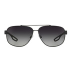 Men's Linea Rossa PS58QS-TFZ5W163 Fashion Sunglasses // Gray Rubber