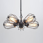 Squirrel Cage Chandelier // 5 Arm