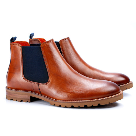 Cornelio Leather Chelsea Boot // Cognac (Euro: 39)