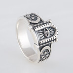 Masonic Ring // Moon + Stars (9)