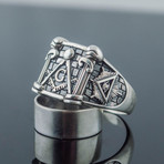 Masonic Ring // Square Brick (9.5)