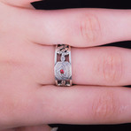 Masonic Ring // Snake + Red Cubic Zirconia (11)