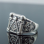 Masonic Ring // Square Brick (10)