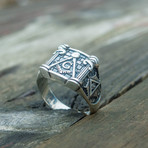 Masonic Ring // Square Brick (8)