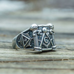 Masonic Ring // Square Brick (11.5)